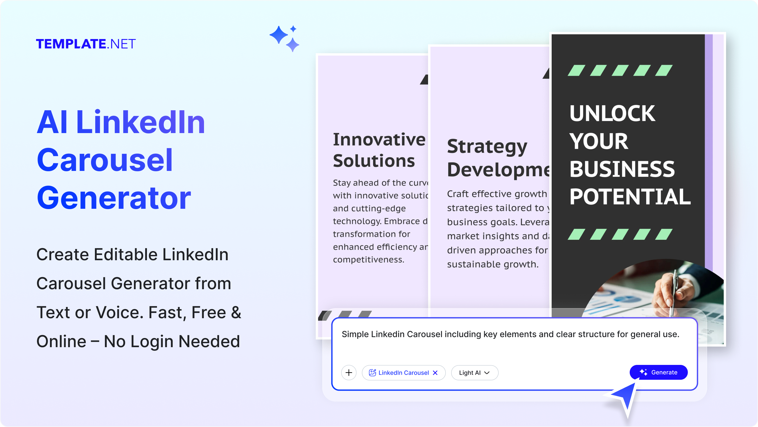 Free AI LinkedIn Carousel Generator, Create LinkedIn Carousel Posts Online